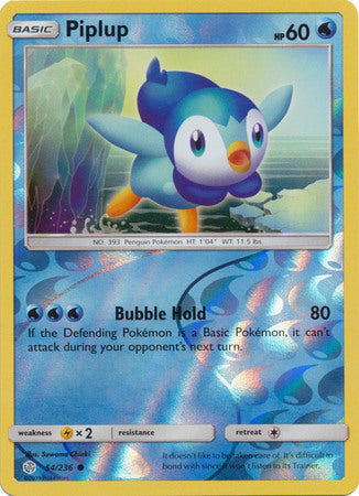 Piplup - 54/236 - Common - Reverse Holofoil