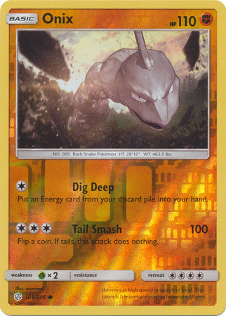 Onix - 105/236 - Common - Reverse Holofoil
