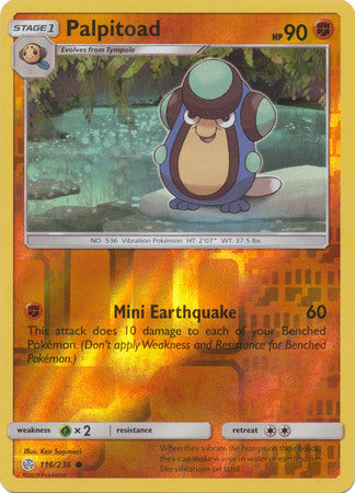 Palpitoad - 116/236 - Common - Reverse Holofoil