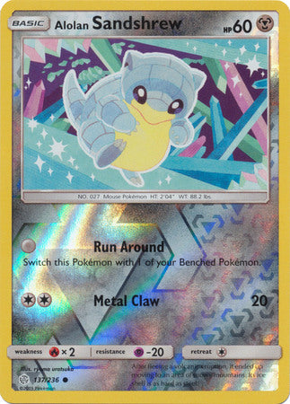 Alolan Sandshrew - 137/236 - Common - Reverse Holofoil
