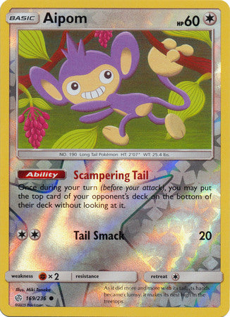 Aipom - 169/236 - Common - Reverse Holofoil