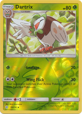 Dartrix - 19/236 - Uncommon - Reverse Holofoil