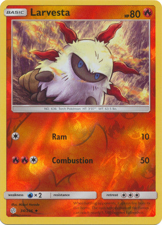 Larvesta - 34/236 - Uncommon - Reverse Holofoil