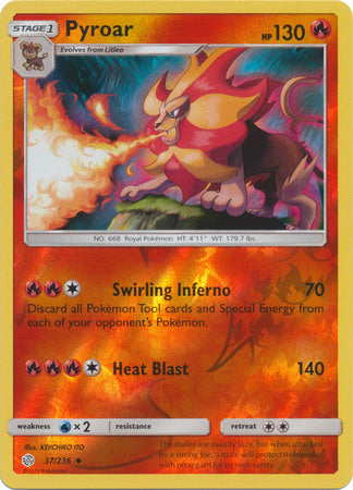 Pyroar - 37/236 - Uncommon - Reverse Holofoil
