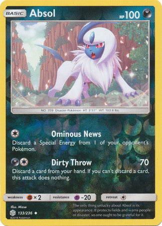 Absol - 133/236 - Uncommon - Reverse Holofoil