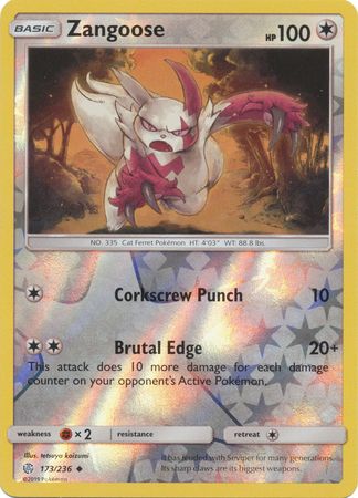 Zangoose - 173/236 - Uncommon - Reverse Holofoil