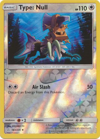 Type: Null - 183/236 - Uncommon - Reverse Holofoil