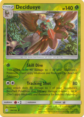 Decidueye - 20/236 - Reverse Holofoil