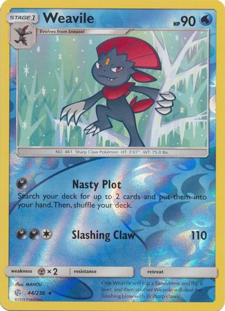 Weavile - 44/236 - Rare - Reverse Holofoil