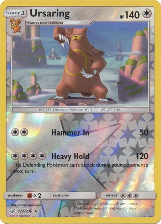 Ursaring - 172/236 - Rare - Reverse Holofoil