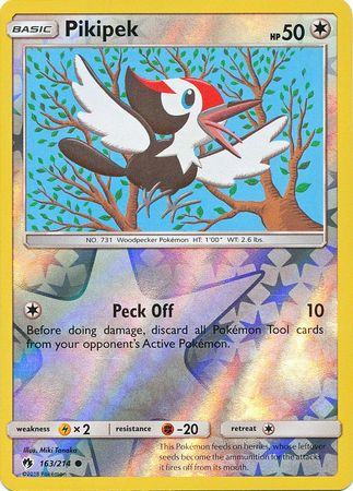 Pikipek - 163/214 - Common - Reverse Holofoil