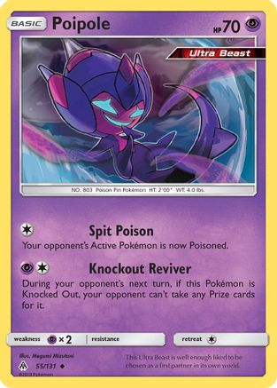 Poipole 055/131 - Reverse Holofoil SM Forbidden Light - Uncommon