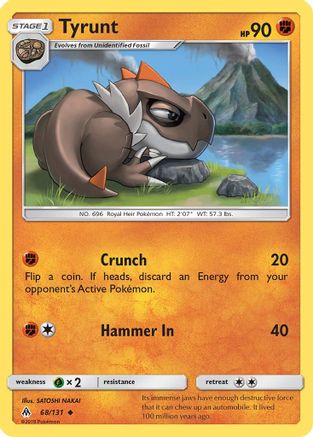 Tyrunt 068/131 SM Forbidden Light - Uncommon