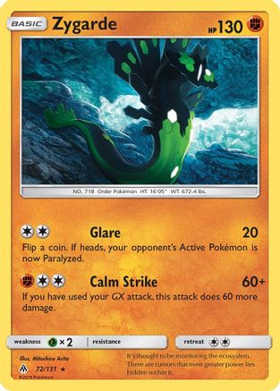 Zygarde (72) 072/131 SM Forbidden Light - Rare