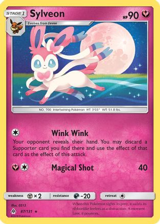 Sylveon 087/131 SM Forbidden Light - Rare