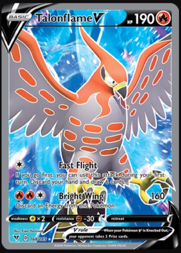 Talonflame V - 168/185 - Full Art Ultra Rare