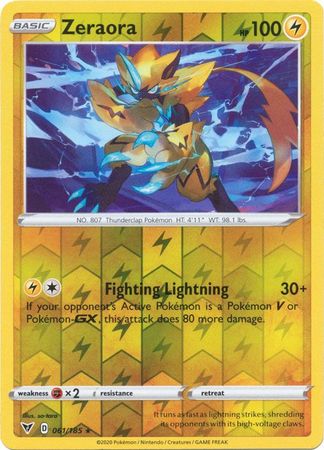 Zeraora - 061/185 - Holo Rare - Reverse Holo