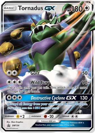 Tornadus GX - SM134 - SM Promos