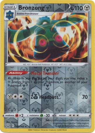 Bronzong - 102/163 - Holo Rare - Reverse Holo