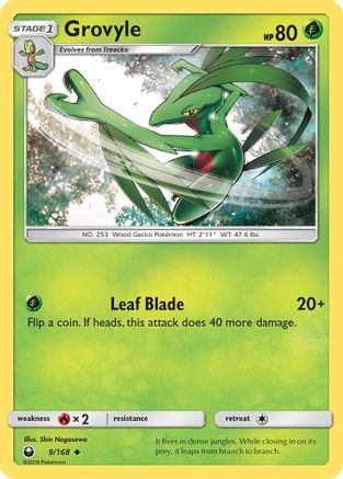 Grovyle 009/168 SM Celestial Storm - Uncommon