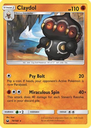 Claydol 079 - Reverse Holofoil SM Celestial Storm - Rare