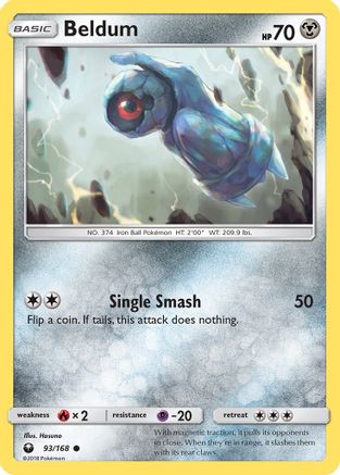 Beldum (93) 093 - Reverse Holofoil SM Celestial Storm - Common