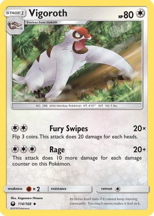 Vigoroth 114 SM Celestial Storm - Uncommon