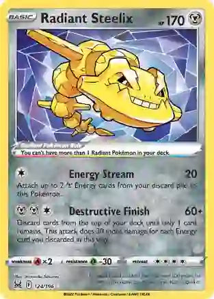 Radiant Steelix - 124/196 - Radiant Rare