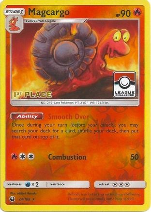 Magcargo 024/168 - Reverse Holofoil League & Championship Cards - Promo