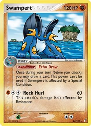 Swampert 027/100 - Holofoil Deck Exclusives - Holo Rare