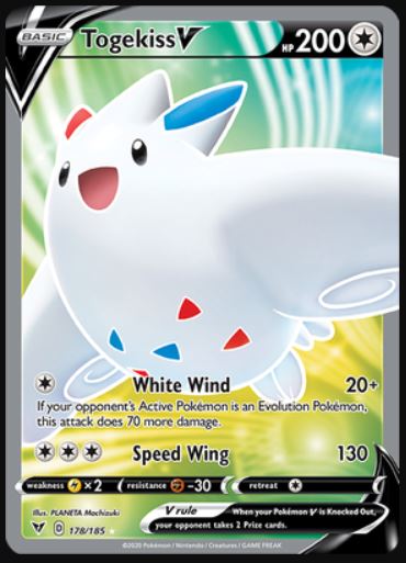Togekiss V - 178/185 - Full Art Ultra Rare
