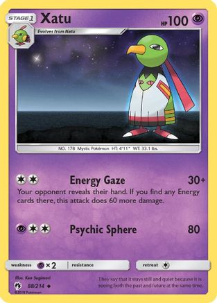 Xatu 088 SM Lost Thunder - Uncommon