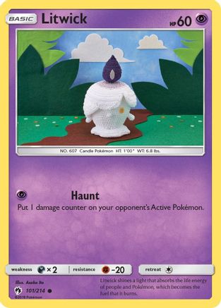Litwick 101/214 SM Lost Thunder - Common