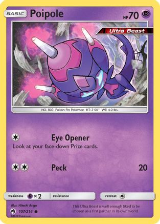 Poipole 107/214 - Reverse Holofoil SM Lost Thunder - Common