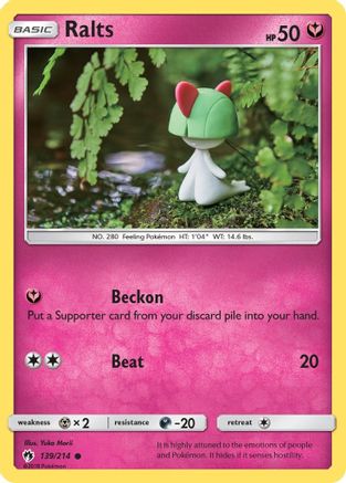 Ralts 139/214 SM Lost Thunder - Common