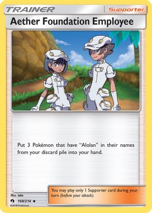 Aether Foundation Employee 168 SM Lost Thunder - Uncommon
