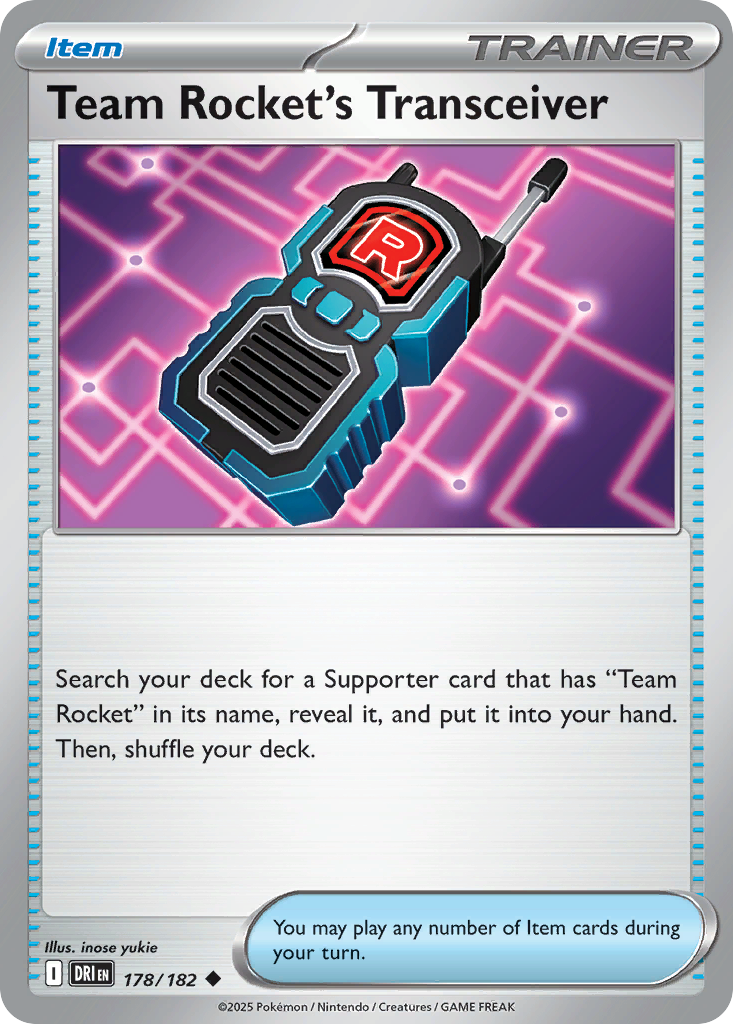 Team Rocket's Transceiver - 178/182 - Uncommon - Reverse Holofoil