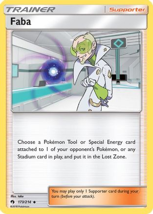 Faba 173/214 - Reverse Holofoil SM Lost Thunder - Uncommon