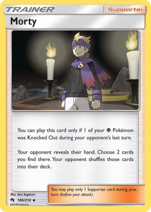 Morty 186/214 SM Lost Thunder - Uncommon