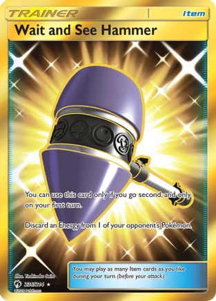 Wait and See Hammer (Secret) 236 - Holofoil SM Lost Thunder - Secret Rare