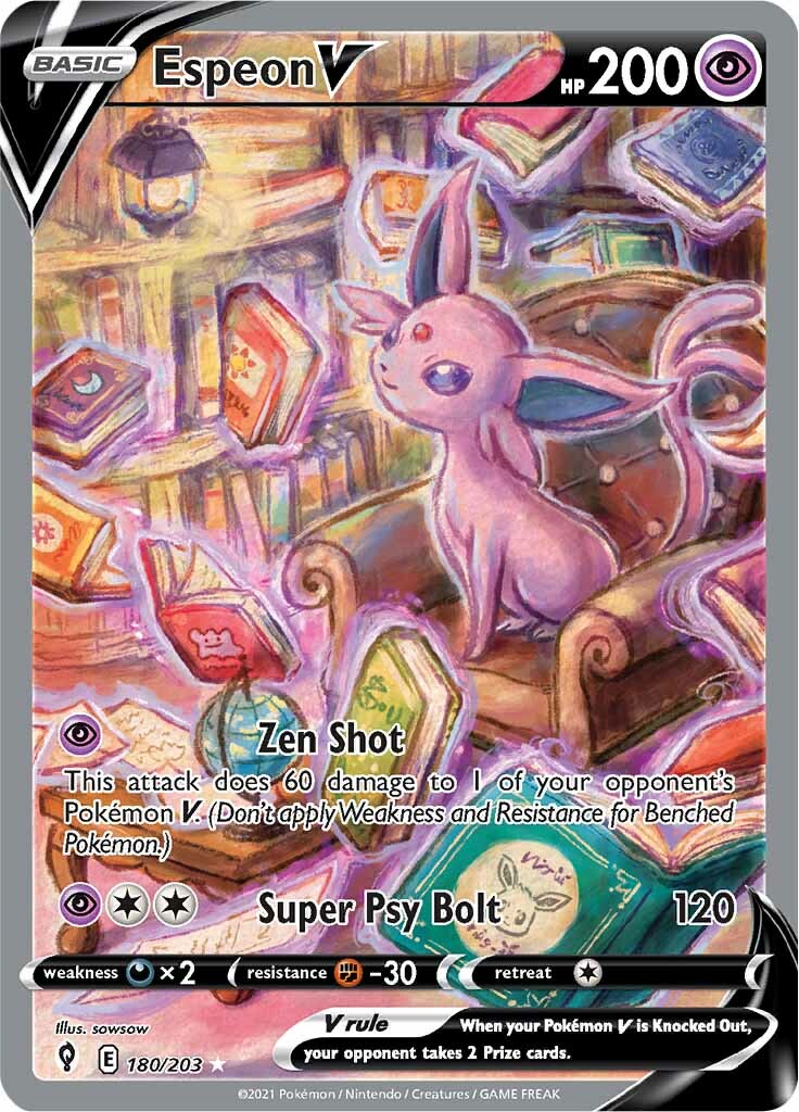 Espeon V - 180/203 - Alternate Art Ultra Rare