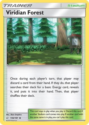 Viridian Forest 156/181 SM Team Up - Uncommon