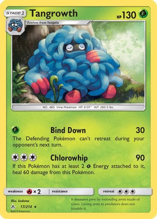 Tangrowth 017 SM Unbroken Bonds - Rare