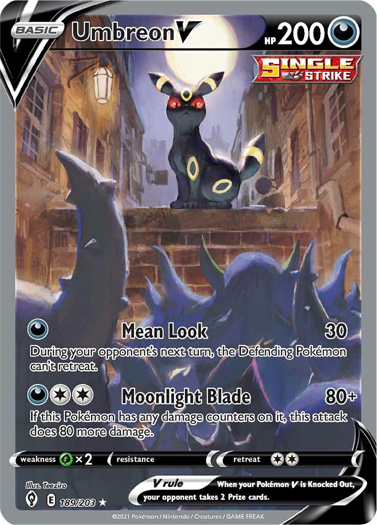 Umbreon V - 189/203 - Alternate Art Ultra Rare