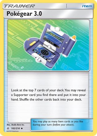 Pokegear 3.0 182/214 SM Unbroken Bonds - Uncommon