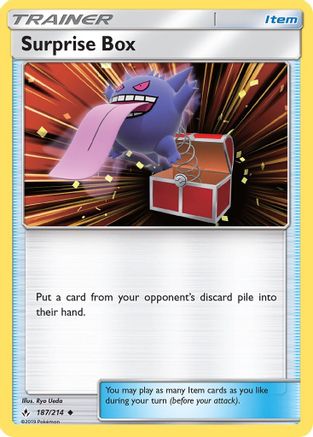 Surprise Box 187/214 - Reverse Holofoil SM Unbroken Bonds - Uncommon