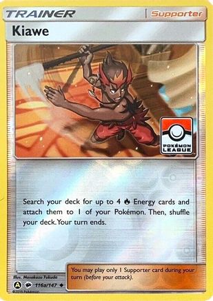 Kiawe 116a/147 - Reverse Holofoil League & Championship Cards - Promo