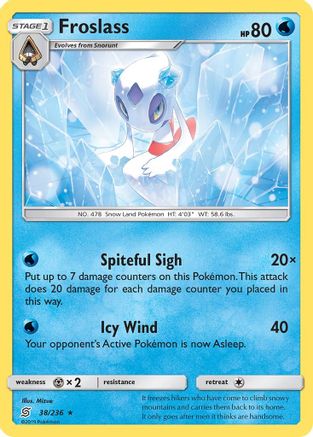 Froslass 038/236 - Reverse Holofoil SM Unified Minds - Holo Rare