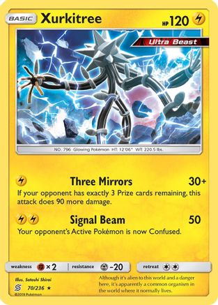 Xurkitree 070/236 - Reverse Holofoil SM Unified Minds - Rare
