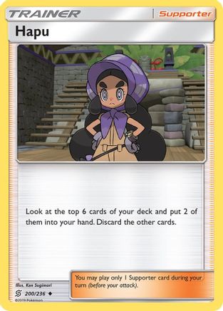 Hapu 200/236 - Reverse Holofoil SM Unified Minds - Uncommon
